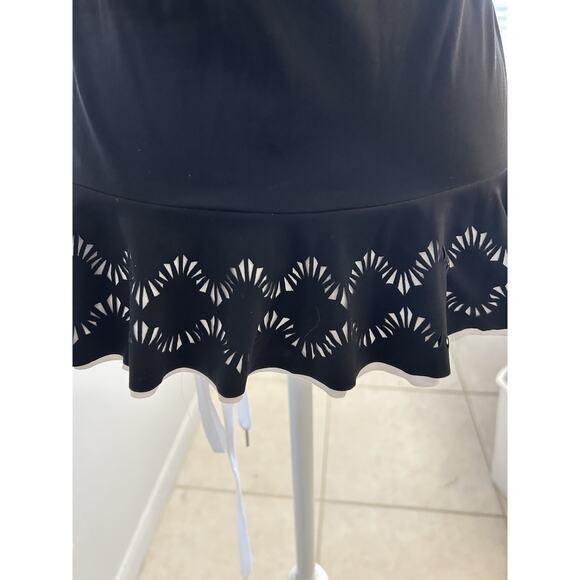 Profile by Gottex Women's 38D Full Support Swim Tankini Top Black Ruffle Floral - Picture 15 of 16